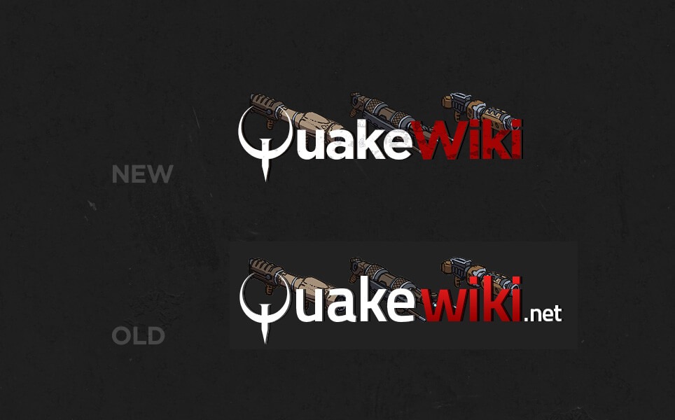 QuakeWiki Logo Comparison